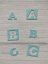 Filcový výsek abeceda čtverečky A-Z