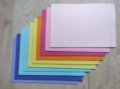 Korejský filc sada 10 barev A4 (20x30cm)