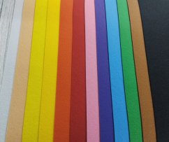 Korejský filc sada 12 barev A4 (20x30cm)