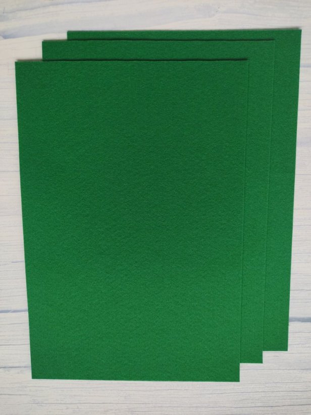 Korejský filc listově zelený 936